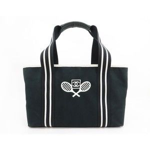 CHANEL Sport Tennis Canvas Tote Bag Green